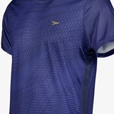 Dry heren voetbal T-shirt blauw met print