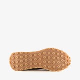 Leren dames sneakers met panterprint goud