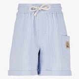 Unsigned jongens mousseline short lichtblauw