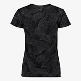 Dames sport T-shirt met print zwart