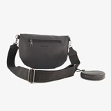 Dames schoudertas met portemonnee zwart