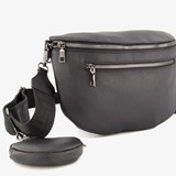 Dames schoudertas met portemonnee zwart