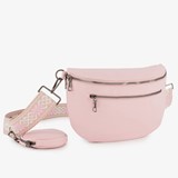 Renato Lucci dames schoudertas met portemonnee roze