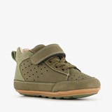 Leren babyschoenen groen