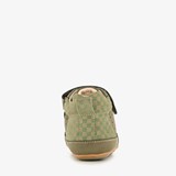Leren babyschoenen groen