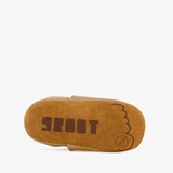 Leren babyschoenen met vosje cognac
