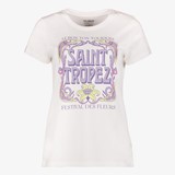 TwoDay dames T-shirt met opdruk wit lila