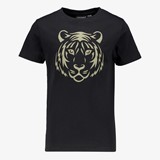 Unsigned jongens T-shirt met tijgerkop zwart