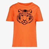 Unsigned jongens T-shirt met tijgerkop oranje