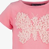 Meisjes T-shirt met vlinder roze