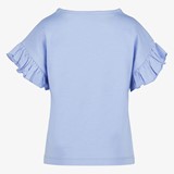Meisjes T-shirt met vlinders pastelblauw