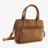 Renato Lucci dames schoudertas camel bruin