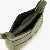 Dames schoudertas groen croco