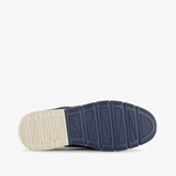 Leren heren instappers blauw