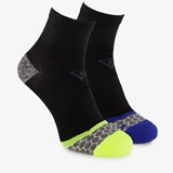 2 paar dames heren hardloopsokken zwart