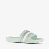Meisjes badslippers met glitters mintgroen