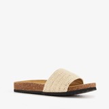 Dames bio slippers beige
