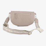 Dames schoudertas met print taupe