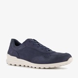 ECCO leren heren sneakers donkerblauw