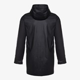 Lange gevoerde heren regenjas zwart