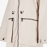 Dames parka zomerjas lichtgrijs