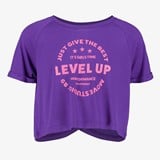 Osaga cropped meisjes sport T-shirt paars