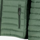 Licht gewatteerde heren outdoor jas groen