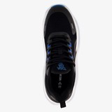 Heren hardloopschoenen zwart blauw