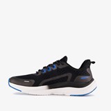 Heren hardloopschoenen zwart blauw