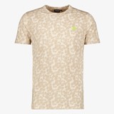 Unsigned heren T-shirt met print beige