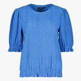 TwoDay dames broderie top blauw