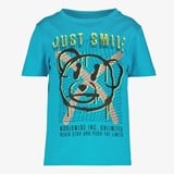 Unsigned jongens T-shirt met beer blauw