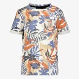 Unsigned jongens T-shirt tropische print wit