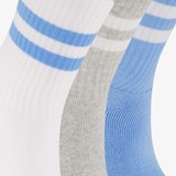 3 paar kinder sportsokken blauw wit