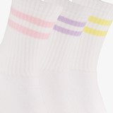 3 paar dames sportsokken wit