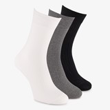 3 paar heren rib sokken wit en zwart