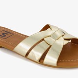 Dames slippers goudkleurig