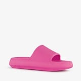 Dames badslippers fuchsia roze