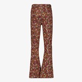 Meisjes flared broek met bloemenprint