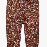 Meisjes flared broek met bloemenprint