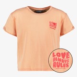 TwoDay meisjes T-shirt met backprint roze