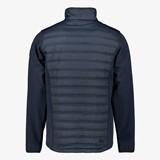 Hybride heren outdoor jas donkerblauw