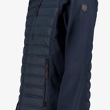Hybride heren outdoor jas donkerblauw