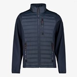 Kjelvik hybride heren outdoor jas donkerblauw