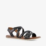 Harper leren dames sandalen zwart