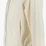 Meisjes broderie bomberjack wit