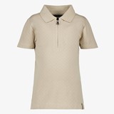 Unsigned jongens polo met rits beige