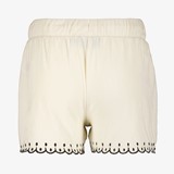 Mousseline short met zwarte borduursels