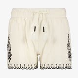 TwoDay mousseline short met zwarte borduursels