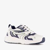 Blue Box jongens dad sneakers wit blauw